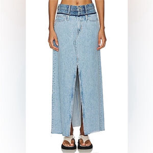 NWT SLVRLAKE 29 Rework Dallas Double Waistband In Twin Valley